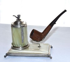 porta pipa soprammobile in vera Onice e Argento 800/1000