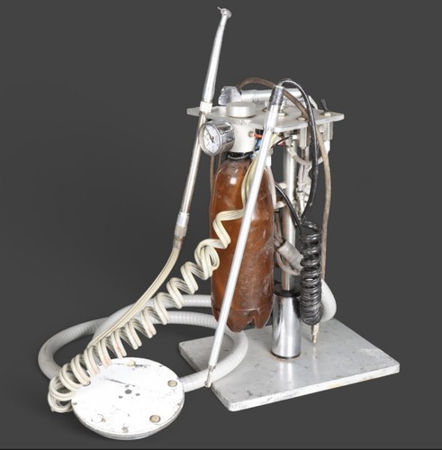 Vintage dentists drill and - drill,