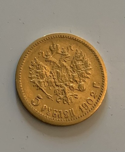 Moneta oro rubli nicola ii - rubli,