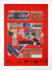 Giuseppe Chiari tecnica mista 50x70