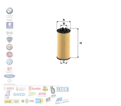 Filtro olio bmw serie - filtro, x1