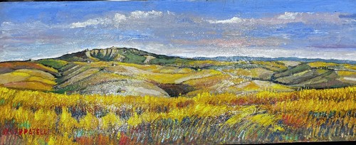 Paesaggio toscano olio - “paesaggio,