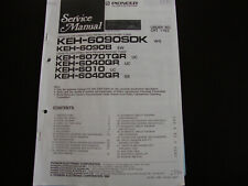  Manuale di servizio Pioneer KEH-6090SDK KEH-6090B KEH-6070TQR KEH-6010 KEH-6040QR