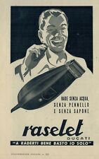 RASOIO ELETTRICO "RASELET" ,  DUCATI-PUBBLICITA' VINTAGE 1943
