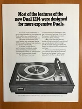 ORIGINALE UNITED AUDIO DUAL 1214 GIRADISCHI BROCHURE VENDITA D198