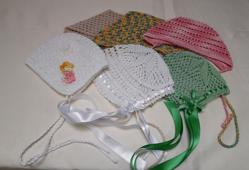Lotto cuffiette uncinetto - cuffiette, a