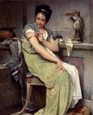 Quadro classico olio ritratto