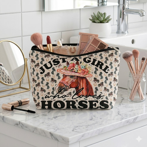 Pochette porta trucchi cavalli - pochette,