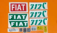 ADESIVI DECALCOMANIE FIAT 312 C PER TRATTORI AGRICOLI CINGOLATI FIAT 312 C