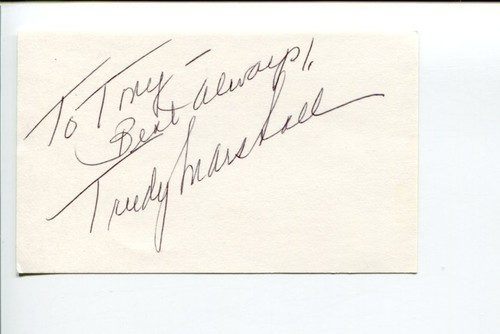 Autografo firmato trudy - firmato,