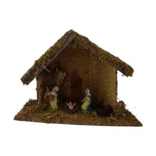 Capanna con natività presepe