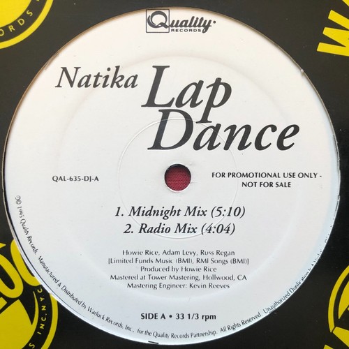 Natika lap dance rare - ~, (1995)