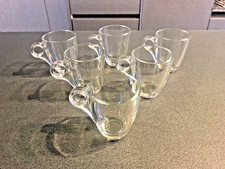 6 TAZZINE CAFFE' in VETRO