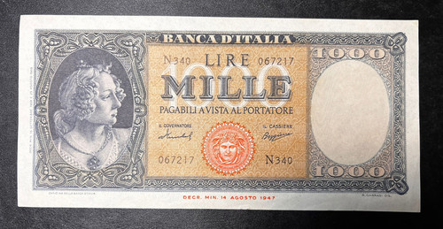 Italia banconota 1000 lire - 1000,