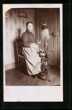 Cartolina fotografica Donna