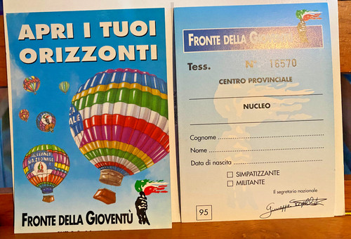 Tessera 1995 fronte - 1995, della