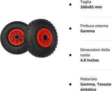 2X RUOTA IN GOMMA PER CARIOLA
