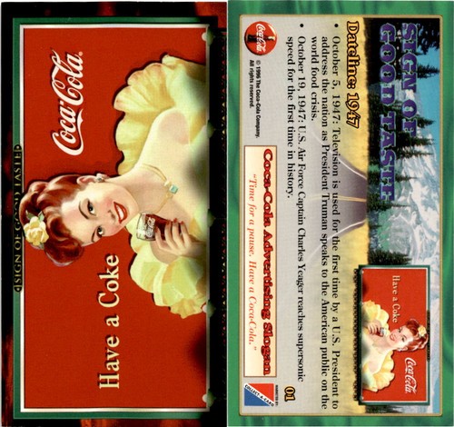 1996 collect card - 1996, coca-cola