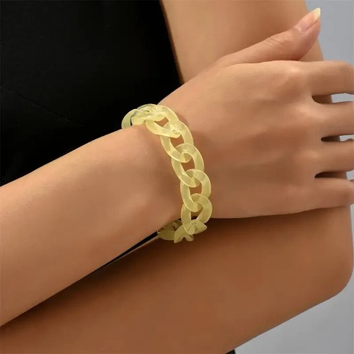 Bracciale plastica catena link - bracciale,