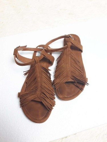 Scarpe sandali basse marroni