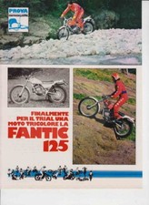 advertising TEST MOTO FANTIC MOTOR TRIAL 125 1977- MOTOITALIANE TRIAL EPOCA