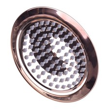 Soffione doccia a pioggia da bagno rotondo in oro rosa rame vintage da 8 pollici