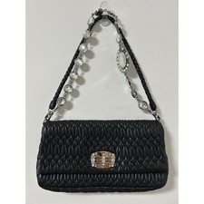 Miu Miu Black Matelassé Nappa