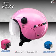 CASCO JET DIEFFE DF44 BABY  MATT PINK TG.M