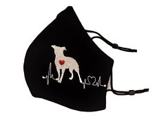 Mascherina cotone ricamata