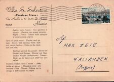 CARTOLINA PUBBLICITARIA VILLA S.SALVATORE - ALASSIO -