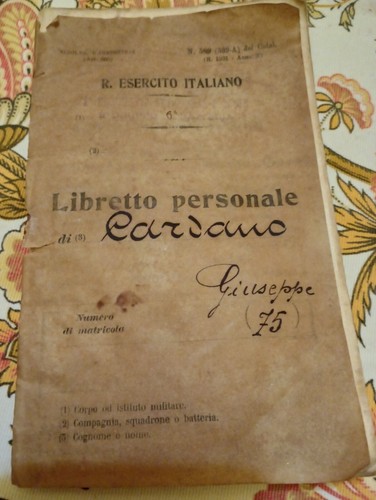 Libretto militare anni 30 - militare,