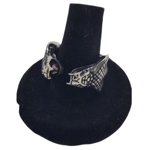 Anello serpente cobra doppia - anello,