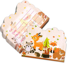 Inviti Di Compleanno per Bambini, 20Pcs Biglietti D'Invito, Biglietti Inviti Com