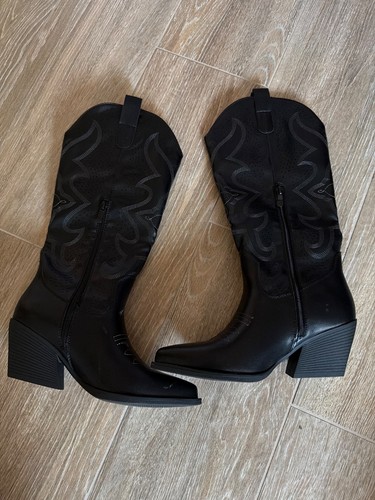 Stivali texani donna nero - texani,