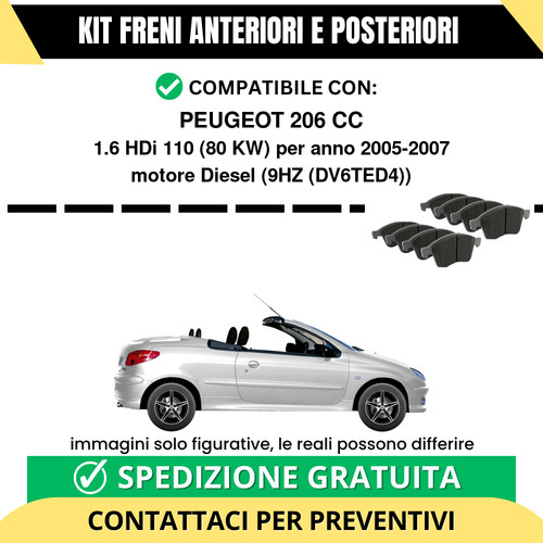 Pastiglie freno ant - freno, +