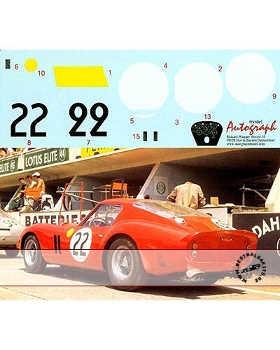 Ferrari 250 gto le mans - 1/12,