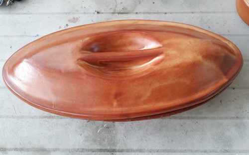 Pirofila terracotta smaltata - pirofila,