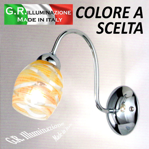 Applique moderna cromata - applique, l