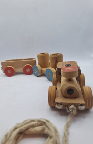 Trenino vintage legno made - trenino,