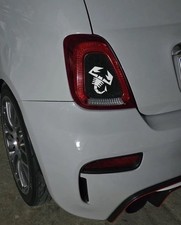 Abarth logo stop cover rear