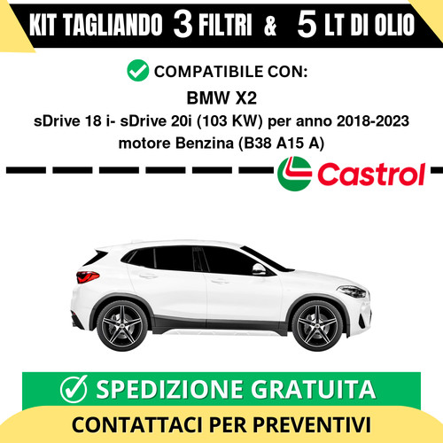 Tagliando per bmw sdrive - per, x2