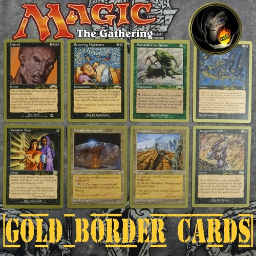 Mtg gold bordered cards - mtg,