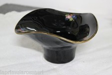 PORTAFIORI D'EPOCA IN VETRO NERO - VECCHIA CIOTOLA - VINTAGE GLASS CACHE POT