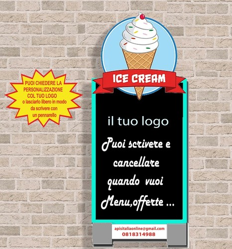 Totem lavagna menu per esterno - lavagna,