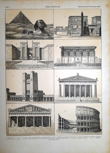 Stampa antica architettura - antica,