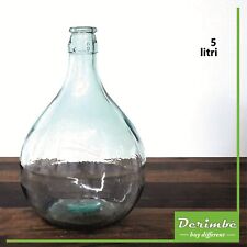 Damigiana di vetro trasparente