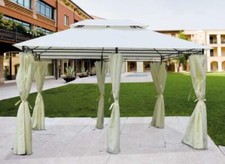 TELO RICAMBIO PER GAZEBO IN METALLO SINES COLORE BEIGE MT.3X4 ARREDO GIARDINO