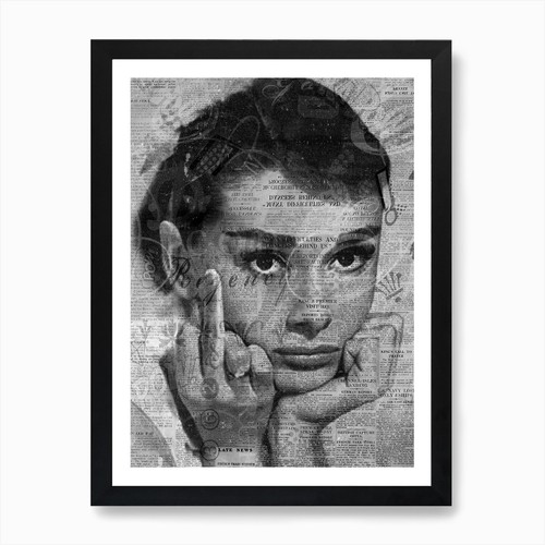 Audrey hepburn pop art ufficio - hepburn,