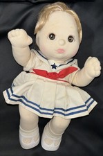 Bambola Mattel My Child vintage anni 80 capelli biondi occhi marroni vestito