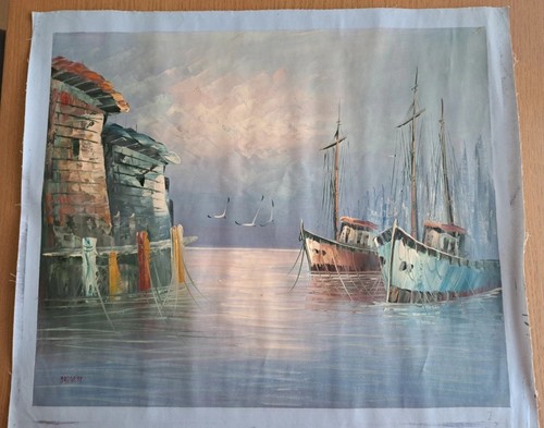 Dipinto olio tela di - su,